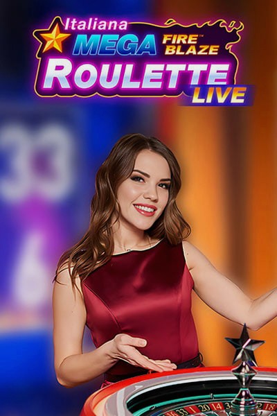 Mega Fire Blaze Roulette Italiana cover in the Betwest Casino lobby