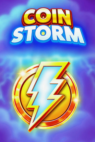 Cover of the Coin Storm slot in the Kingmaker Casino lobby